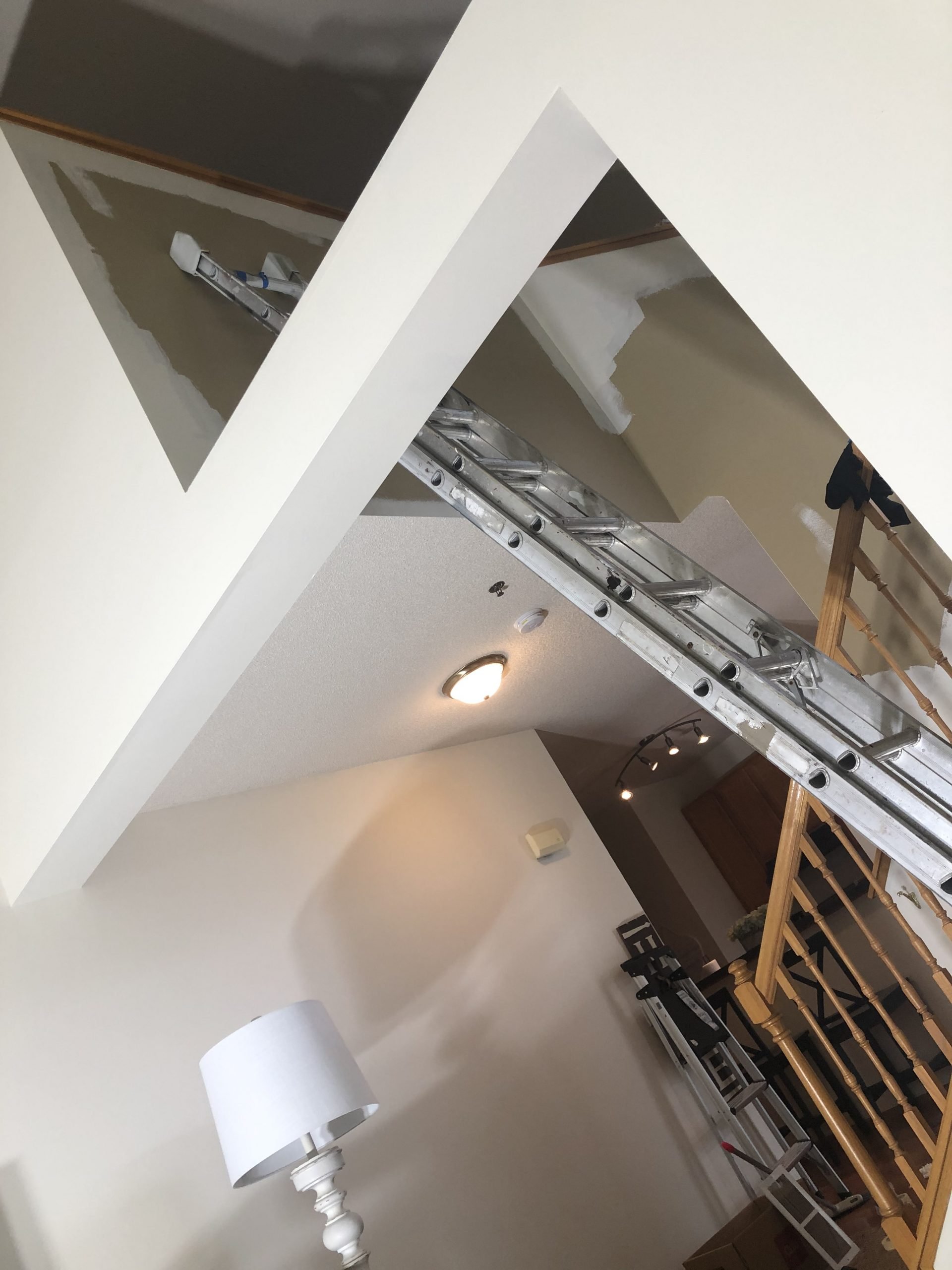 Interior staircase painting service in Minneapolis